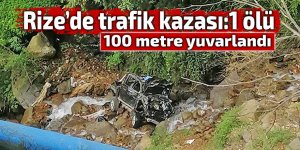 Rize’de trafik kazası:1 ölü