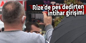 Rize'de pes dedirten intihar girişimi