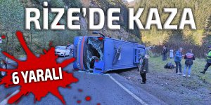 Rize'de kaza: 6 yaralı