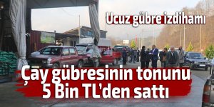 Rize'de ucuz gübre izdihamı