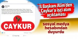 Alim'den Çaykur'a işçi alım açıklaması