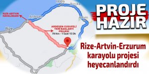 Rize-Artvin-Erzurum yolu projesi heyecanlandırdı