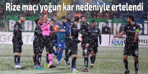 Rizespor - Antalyaspor yoğun kar nedeniyle ertelendi