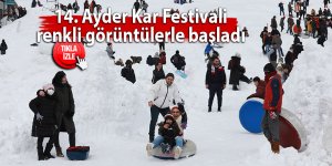 Rize'de 14. Ayder Kar Festivali renkli görüntülerle başladı