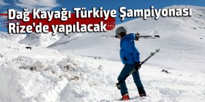 Rize'de Dağ Kayağı Türkiye Şampiyonası