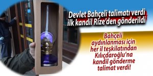 Devlet Bahçeli talimatı verdi, ilk kandil Rize’den gönderildi