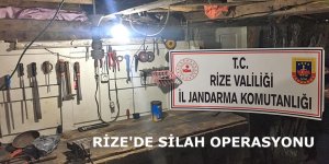 RİZE'DE SİLAH OPERASYONU