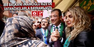 İBB Başkanı İmamoğlu, Rize'de vatandaşlarla bayramlaştı