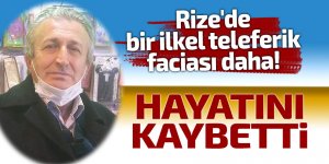 Rize'de bir ilkel teleferik faciası daha!