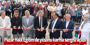 Pazar Halk Eğitim'De Yılsonu Karma Sergisi Açıldı