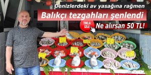 Balık tezgahı şenlendi: Ne alırsan 50 TL