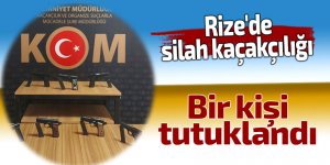 Rize'de silah kaçakçılığı gerekçesiyle bir kişi tutuklandı