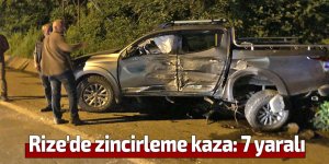 Rize'de zincirleme kaza: 7 yaralı