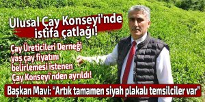 Ulusal Çay Konseyi'nde istifa çatlağı