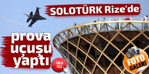 SOLOTÜRK Rize'de prova uçuşu yaptı