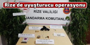 Rize'de uyuşturucu operasyonu