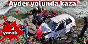 Ayder yolunda kaza: 3 yaralı