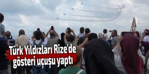 Türk Yıldızları Rize'de gösteri uçuşu yaptı