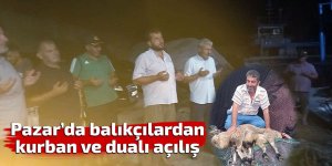 Rizeli balıkçılar dualarla denize açıldı