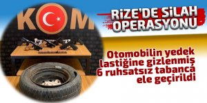 RİZE'DE SİLAH OPERASYONU