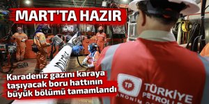 Karadeniz doğal gazı Mart'ta hazır