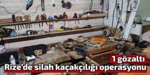 Rize’de silah kaçakçılığı operasyonu: 1 gözaltı