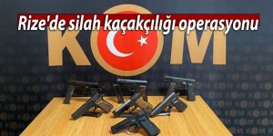 Rize'de silah kaçakçılığı operasyonu