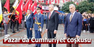 Pazar'da Cumhuriyet coşkusu