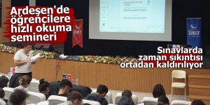 Ardeşen'de öğrencilere hızlı okuma semineri