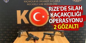 Rize'de silah kaçakçılığı operasyonu: 2 gözaltı