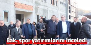 Bak, spor yatırımlarını inceledi