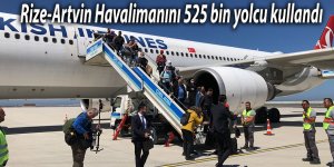 Rize-Artvin Havalimanını 525 bin yolcu kullandı