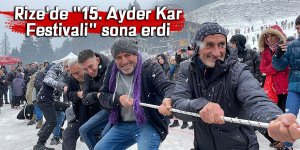 Rize'de "15. Ayder Kar Festivali" sona erdi