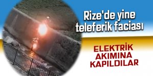 Rize'de yine teleferik faciası: 2 yaralı