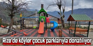 Rize'de köyler çocuk parklarıyla donatılıyor