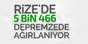 Rize'de 5 bin 466 depremzede ağırlanıyor