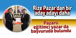 Pazarlı eğitimci yazar da aday adayı