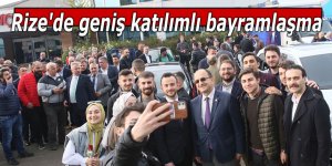 Rize'de geniş katılımlı bayramlaşma