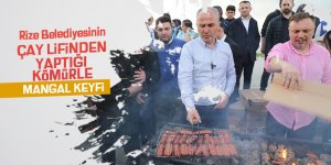 Çay lifinden yapılan kömürle mangal keyfi