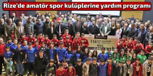 Rize’de amatör spor kulüplerine yardım programı