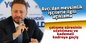 Avcı'dan mevsimlik işçilerle ilgili açıklama