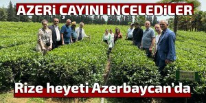 Azeri çayını incelediler