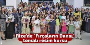 Rize'de Fırçaların Dansı temalı resim sergisi