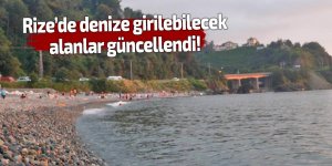 Rize’de denize girilebilecek alanlar güncellendi!