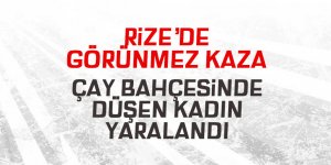 Çay bahçesinde görünmez kaza