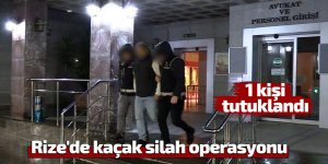 Rize'de kaçak silah operasyonu: 1 kişi tutuklandı