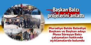 Başkan Balcı projelerini anlattı