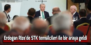 Erdoğan Rize'de STK temsilcileri ile bir araya geldi