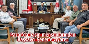 Pazar’da basın mensuplarından Başsavcı Şener’e ziyaret