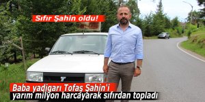 Baba yadigarı Tofaş Şahin'i yarım milyon harcayarak sıfırdan topladı